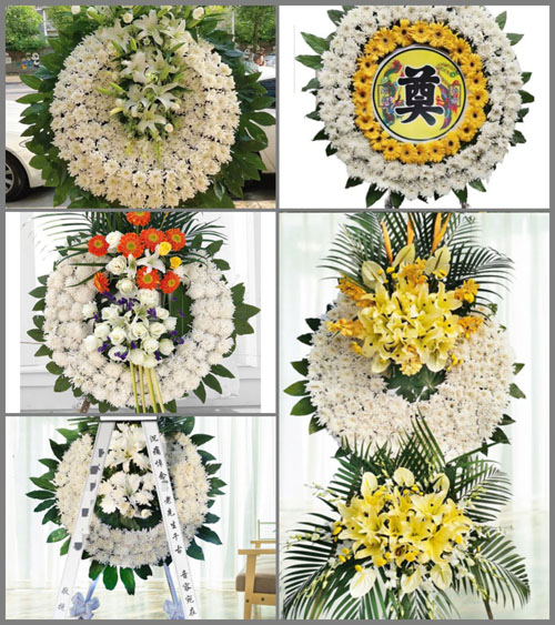 广东梅州市蕉岭县广福镇大坝村花圈速递